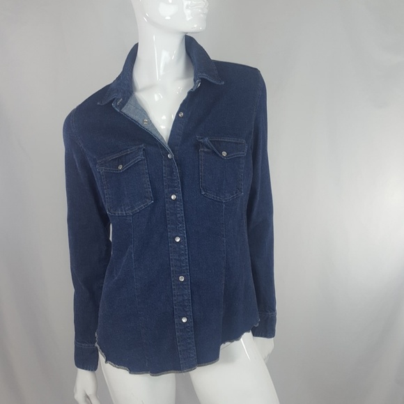 ralph lauren dark denim shirt